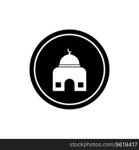 mosque icon vector template illustration logo design