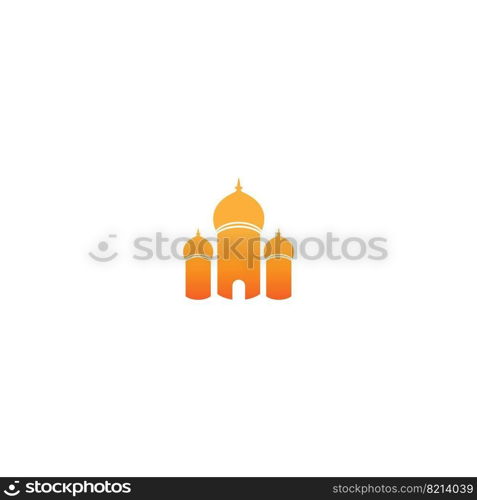 Mosque logo icon design template illustration