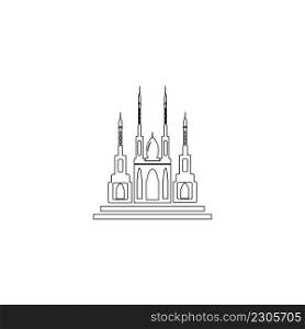 mosque logo image vector illustration 