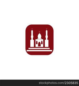 mosque logo image vector illustration 