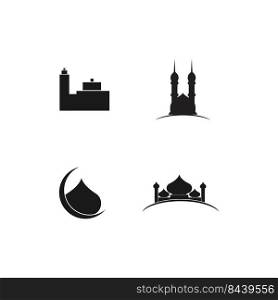 mosque logo stock vektor template