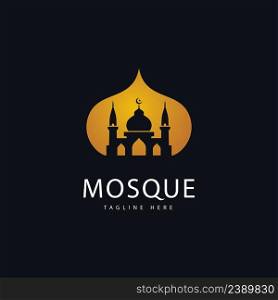 Mosque Logo Template, Islamic Concept Design  Creative Symbol