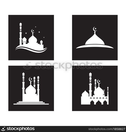 Mosque Logo Template vector symbol illustration design