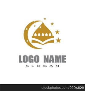 Mosque Logo Template vector symbol illustration design