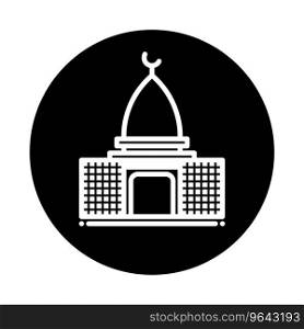 Mosque logo vector illustration symbol design