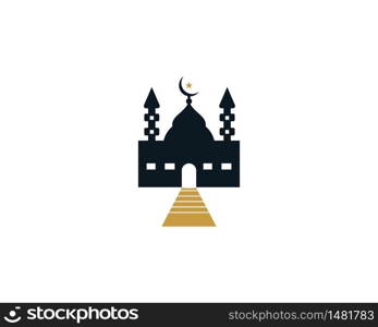 Mosque moslem icon design vector illustration