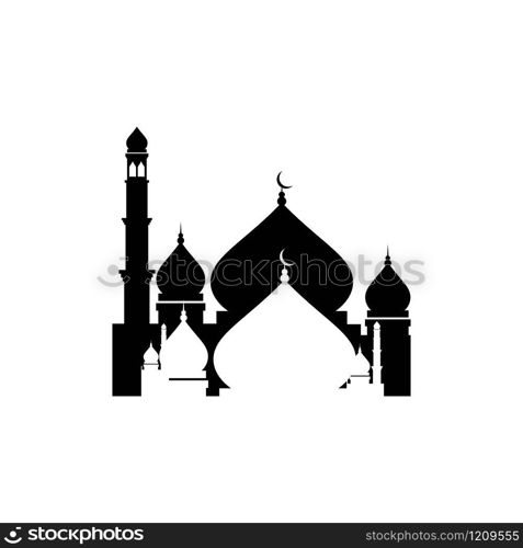 Mosque Moslem icon vector Illustration design template