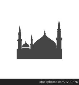 Mosque Moslem icon vector Illustration design template