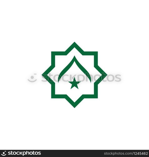 Mosque Moslem icon vector Illustration design template