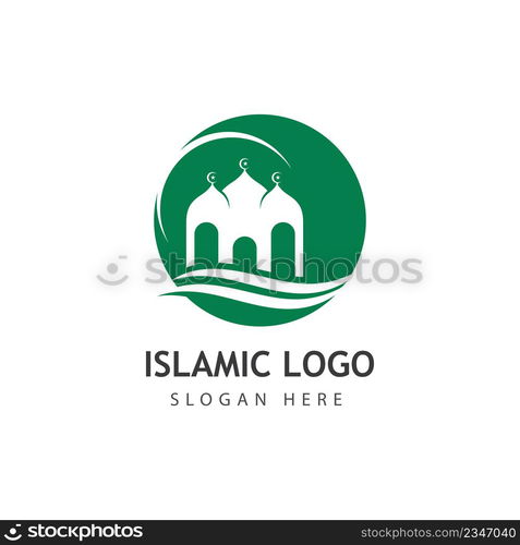 Mosque vector icon illustration design template