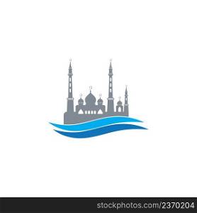 Mosque vector logo,illustration symbol design template.