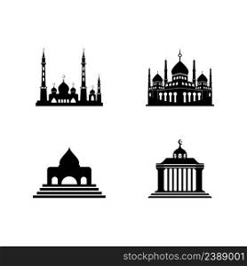mosque vector logo,illustration symbol design template.