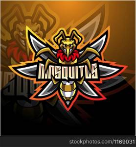 Mosquito esport mascot logo design