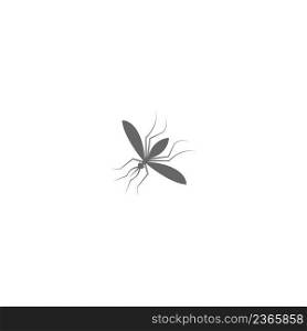 Mosquito icon flat design template vector