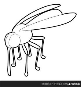 Mosquito icon. Outline illustration of mosquito vector icon for web. Mosquito icon, outline style
