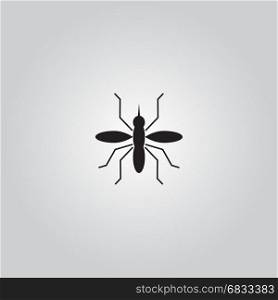 Mosquito icon vector.. Mosquito icon vector. Flat icon isolated on the white background. Editable EPS file. Vector illustration.