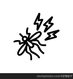 mosquito killing icon vector. mosquito killing sign. isolated contour symbol illustration. mosquito killing icon vector outline illustration