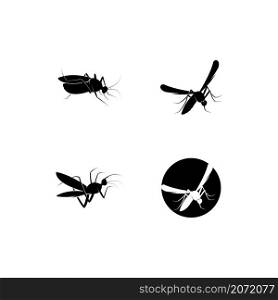 Mosquito Logo Design Vector Illustration.