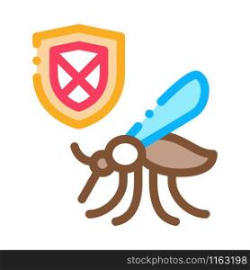 Mosquito Shield Icon Vector. Outline Mosquito Shield Sign. Isolated Contour Symbol Illustration. Mosquito Shield Icon Vector Outline Illustration
