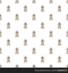 Moth pattern. Cartoon illustration of moth vector pattern for web. Moth pattern, cartoon style