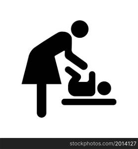 Mother and baby room sign icon