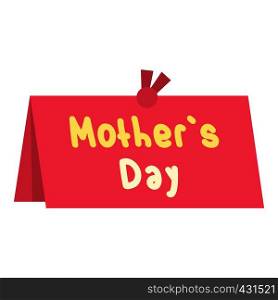 Mother Day greeting card icon flat isolated on white background vector illustration. Mother Day greeting card icon isolated