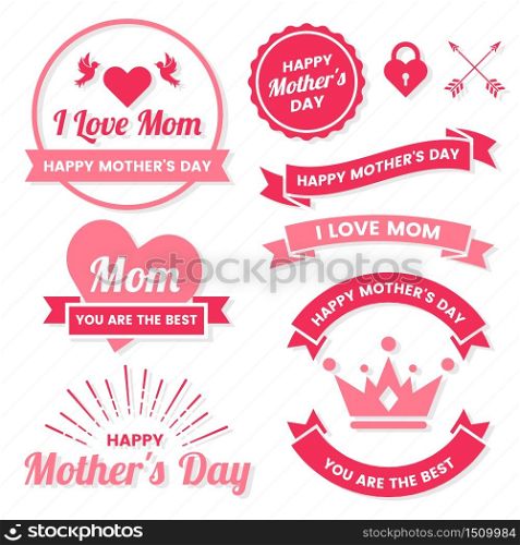 Mother Day Vector label for banner, poster, flyer