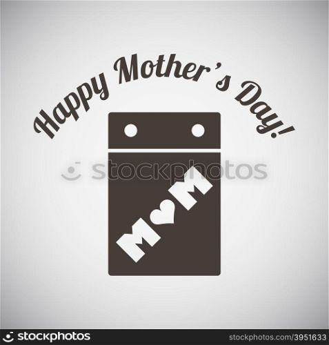 Mother&rsquo;s day emblem with calendar. Vector illustration.