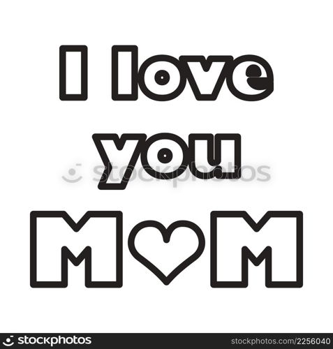 Mother&rsquo;s Day Icon. Bold outline design with editable stroke width. Vector Illustration.