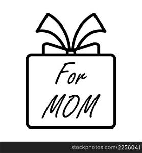 Mother&rsquo;s Day Icon. Bold outline design with editable stroke width. Vector Illustration.