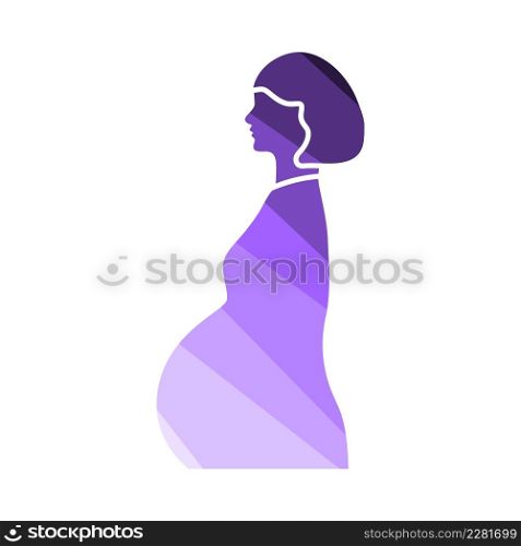 Mother&rsquo;s Day Icon. Flat Color Ladder Design. Vector Illustration.