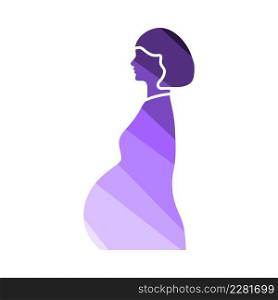 Mother&rsquo;s Day Icon. Flat Color Ladder Design. Vector Illustration.