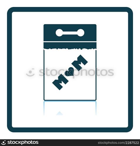 Mother&rsquo;s Day Icon. Square Shadow Reflection Design. Vector Illustration.
