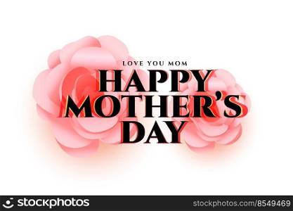 mother’s day flower greeting card design