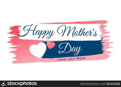 mother’s day heart banner background