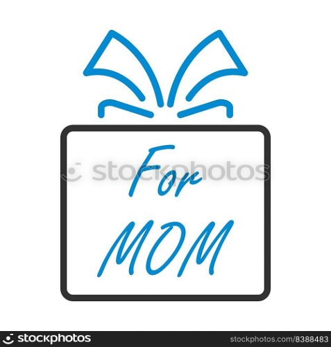 Mother’s Day Icon. Editable Bold Outline With Color Fill Design. Vector Illustration.