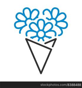Mother’s Day Icon. Editable Bold Outline With Color Fill Design. Vector Illustration.