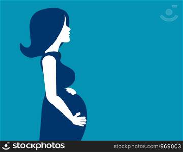Mother with her baby. Concept Mother Day illustration. Vector women.