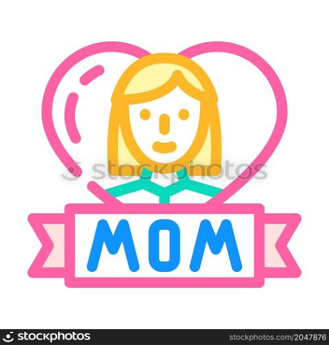 mothers day color icon vector. mothers day sign. isolated symbol illustration. mothers day color icon vector illustration