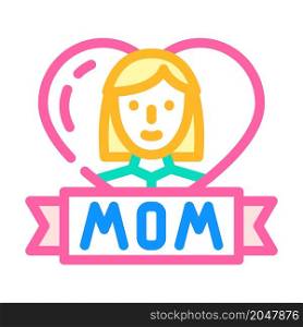 mothers day color icon vector. mothers day sign. isolated symbol illustration. mothers day color icon vector illustration
