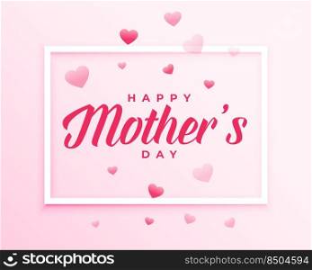 mothers day hearts background design