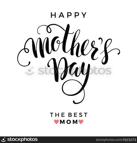 Mothers Day. Lettering design. Vector illustration.. Mothers Day. Lettering design.