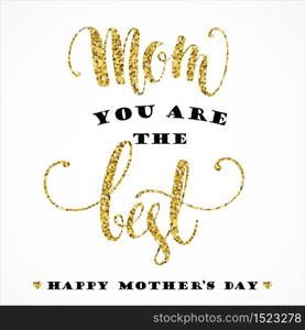 Mothers Day. Lettering design. Vector illustration.. Mothers Day. Lettering design.