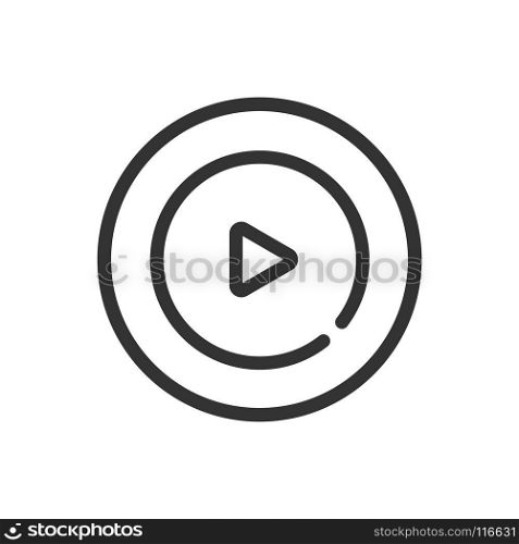 Motion graphic icon line icon on a white background. Vector illustration