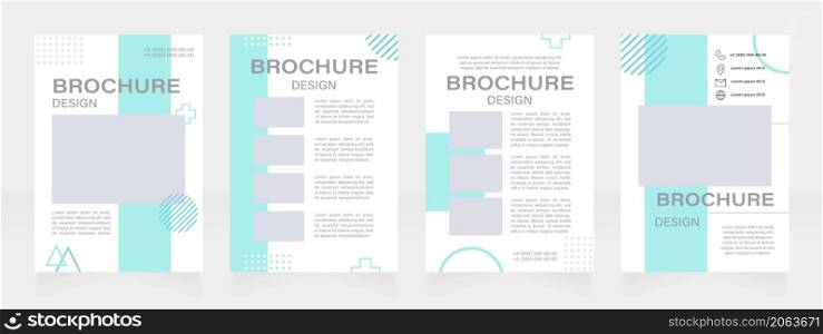 Motion graphics tutorial blank brochure layout design. Vertical poster template set with empty copy space for text. Premade corporate reports collection. Editable flyer paper pages. Motion graphics tutorial blank brochure layout design