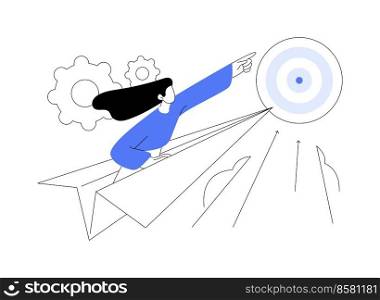 Motivation abstract concept vector illustration. Inspirational"e, strong motivation, focused on success, positive mindset, business achievement, get motivated, coaching abstract metaphor.. Motivation abstract concept vector illustration.