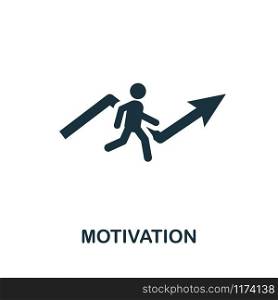 Motivation vector icon illustration. Creative sign from gamification icons collection. Filled flat Motivation icon for computer and mobile. Symbol, logo vector graphics.. Motivation vector icon symbol. Creative sign from gamification icons collection. Filled flat Motivation icon for computer and mobile