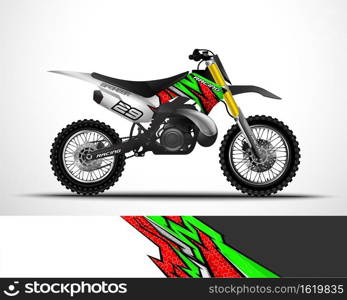 Motocross Dirtbike wrap decal and vinyl sticker design