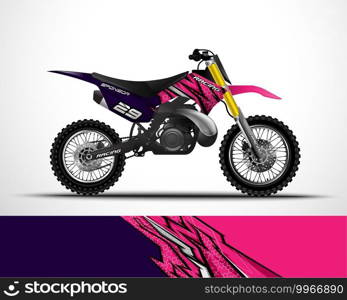 Motocross Dirtbike wrap decal and vinyl sticker design