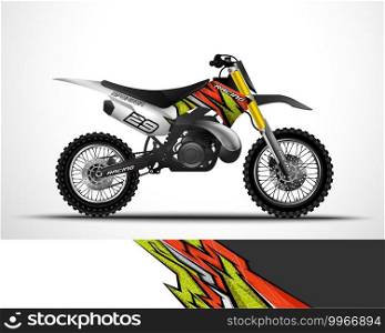 Motocross Dirtbike wrap decal and vinyl sticker design